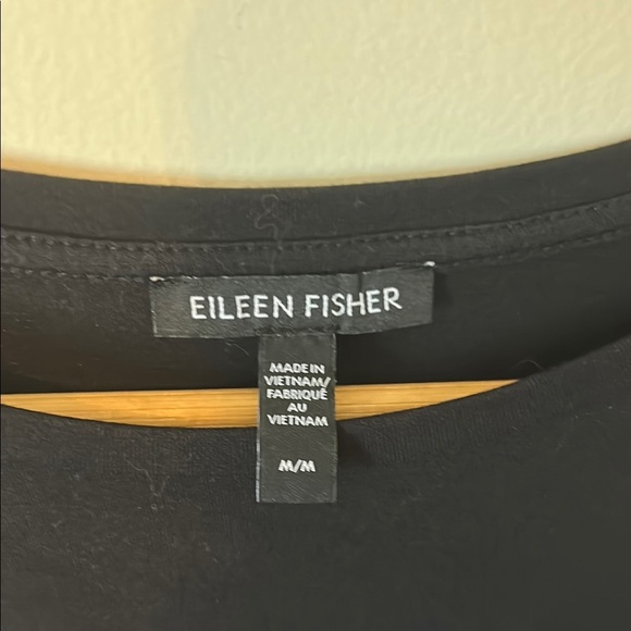 Black Sleeveless Tank Tunic by Eileen Fisher Size M - Picture 2 of 4